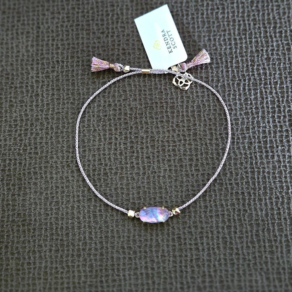 Kendra Scott "Everlyne" Friendship👭 Bracelet In Lilac💜 Abalone - NWT - Picture 10 of 16
